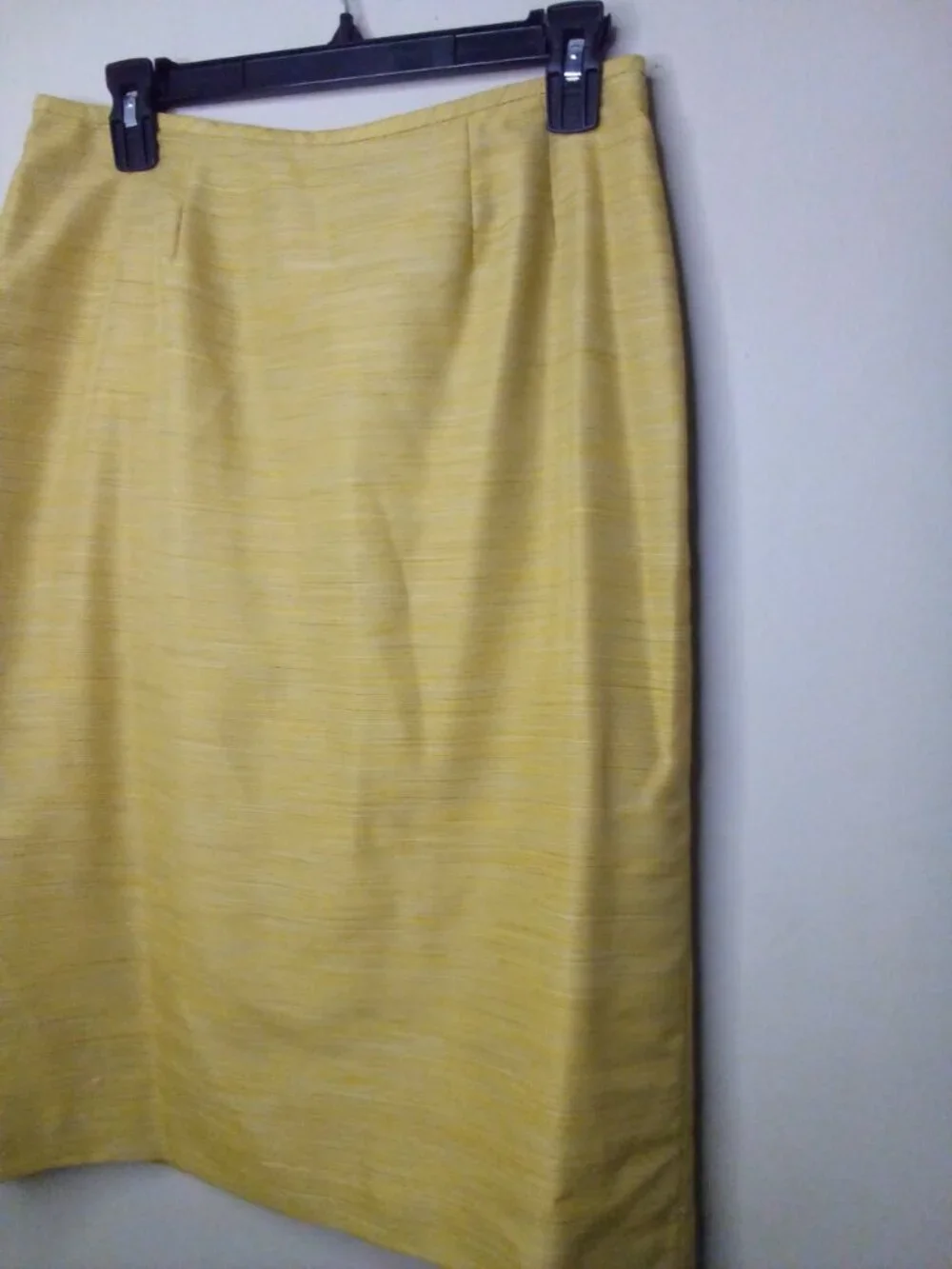 Kasper Skirt Women 8 Straight Classic Career Yellow